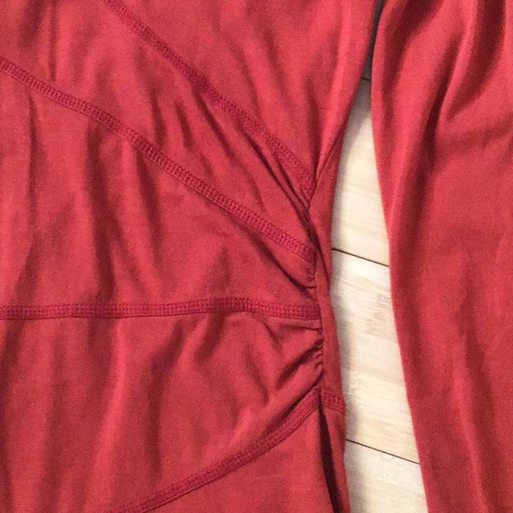 Athleta Sunburst Long Sleeve Dress, orange - Picture 3 of 6